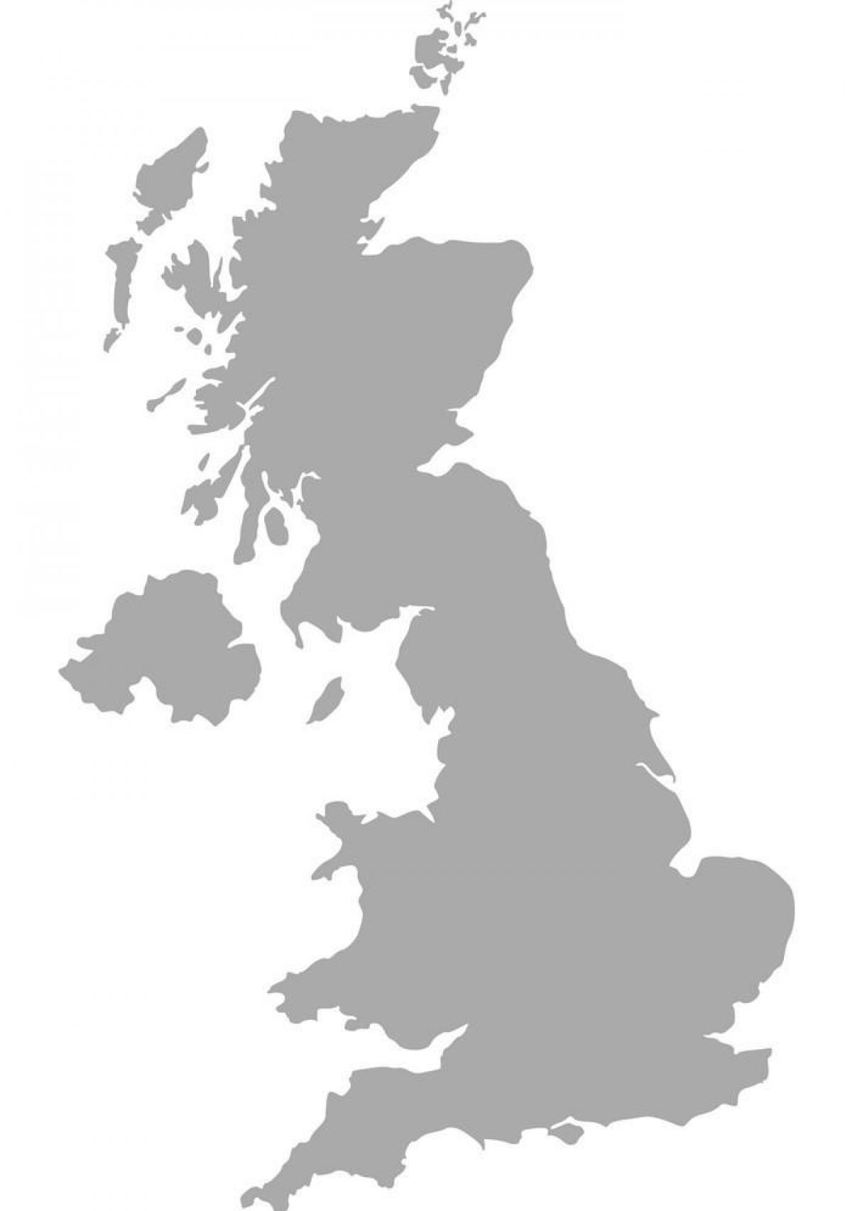 Mapa vetorial do Reino Unido (UK)